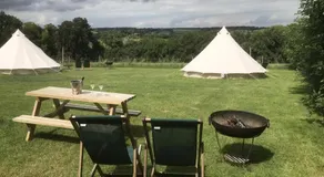 Home Farm Radnage 7 Glamping Bell Tent, with Log Burner and Fire Pit - Image 3