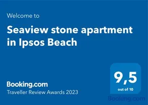 Seaview stone apartment in Ipsos Beach - Image 2