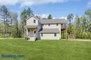 Modern farmhouse with deck, firepit, & balcony - Image 1