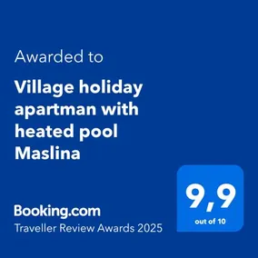 Village holiday apartman with heated pool Maslina - Image 5