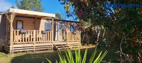 Mobilhome 6 personnes climatisation, TV, lave-vaisselle, 2 salle de bain, 3 chambres au camping Les Vignes à Lit-et-Mixe dans les Landes avec piscine, - Image 1