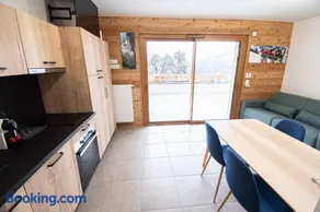Dans résidence neuve LE SNOW ROC sur les pistes, grand studio cosy 5 pers avec terrasse panoramique, SAUNA, WIFI - Image 3