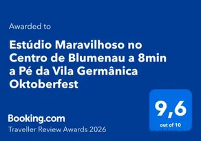 Estúdio Maravilhoso no Centro de Blumenau a 8min a Pé da Vila Germânica Oktoberfest - Image 1