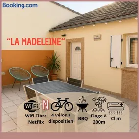 La Madeleine - 4 vélos inclus, plage 200 m, terrasse BBQ - Image 1