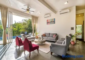 SaffronStays 7 Seas - 7BR pool villa with gazebo, bar & lawn, perfect for celebrations near Mandwa Jetty - Image 4