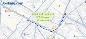 Disponible - Maison Entière Rénovée - Matelas Emma - RERB, 5mn Paris - Parking Rue Gratuit - Matelas Emma - 6 pers - 2 Terrasses - Image 3