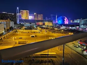 Strip & Sphere view - Separate Living room - 2 Full Bath - Full Kitchen - Balcony - 900 sqft - MGM Signature - Image 2