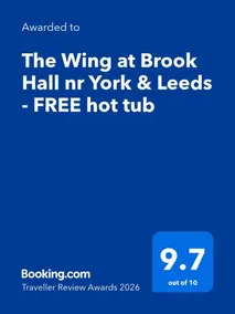 The Wing & gardens with FREE hot tub & hard tennis court at Brook Hall nr York & Leeds - Image 2