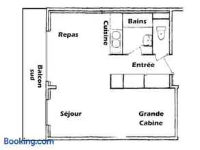 Studio cabine lumineux Les Saisies, ski au pied, balcon, 5 couchages - Image 2