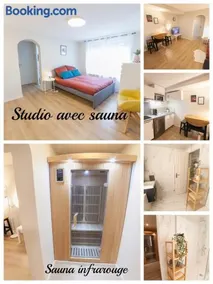 PRESTIGELOC - 3 Studios au Choix - 2 avec Sauna privé gratuit, 1 avec 3 Couchages, Centre-ville - Image 1