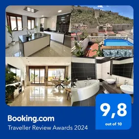 Casa con jacuzzi y piscina con vistas al castillo - Image 2
