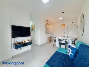 Apto Novo com Piscina e Churrasqueira 650m da Praia 6 Pessoas - Image 3
