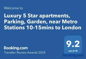 Luxury 5 Star apartments, Parking, Garden, near Metro Stations 10-15mins to London - Image 4