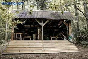 Secluded Woodland Cabin Near Waterfalls and Forest Trails in Zirconia, North Carolina - Image 1
