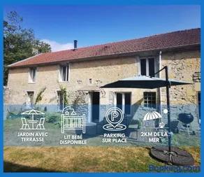 Maison renovee en pierres séjour spacieux avec jardin et terrasse aménagée près Omaha beach & Bayeux à 5mn de la mer tous commerces - Image 1