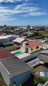 3 quartos 3 camas de casal, piscina, 450 do mar venha com sua família desfrutar - Image 2