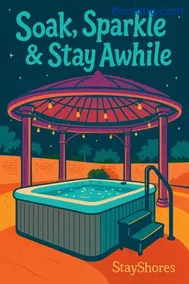StayShores Chic Retreat – Pool HotTubSweet Sleep - Image 1