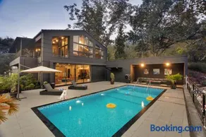 SaffronStays Earl Grey - 3BR pet-friendly pool villa with theatre, pool table, BBQ & glass balconies for open views - Image 1