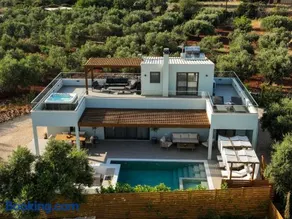 Villa Mourelo luxury villa in chania with private pool jacuzzi - Image 1