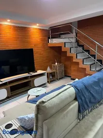 50 metros da praia,Ar condicionado na sala de estar e suíte, Área Gourmet - Image 2