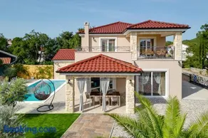Beautiful new villa with pool, near beach - by TRAVELER tourist agency KRK - ID 2400 - Image 1