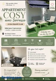 appartement Cosy avec terrasse à Ria équipée Clim - Image 1