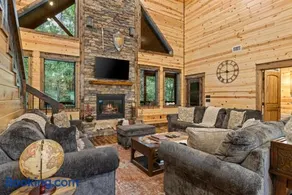 Sherwood Chateau - Luxury 4-King Bedroom Cabin - Sleeps 16 - Hot Tub - 1000 sq ft Deck - Secluded Near Lake and Forest Broken Bow Hochatown - Image 4
