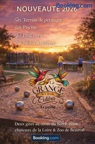 La grange des 3 colibris - Billard - Piscine - Terrain pétanque - Ping pong - Wifi proche Beauval - Image 2