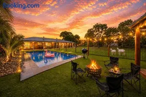 Luxe Farmhouse Retreat with Solar Heated Pool and BBQ - Image 1