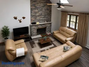Pocono Retreat Family Home with Hot Tub Deck Sunroom Outdoor Pool Big Bass Lake Larsen Lake Gouldsboro Clifton Township - Image 4