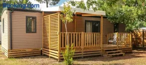 Mobilhome 6 personnes climatisation, TV, lave-vaisselle, 2 salle de bain, 3 chambres au camping Les Vignes à Lit-et-Mixe dans les Landes avec piscine, - Image 3