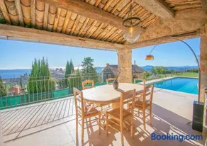 Cabris, Mas provençal 6p, 3ch, AC, piscine, vue - Image 3