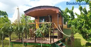 Les Piégonnaises - Deux luxueuses roulottes et la cabane en Drôme Provençale - Image 3