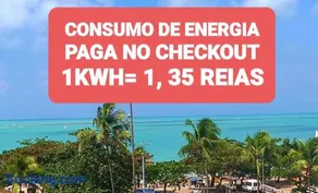 NA BEIRA MAR DE PAJUCARA- EDIF NEO- APARTAMENTO QUARTO E SALA -TEM VARANDA- VISTA LATERAL DO MAR- RUA JULIO PLECH FILHO 60 ESQUINA COM AVENIDA DOUTOR ANTONIO GOUVEIA - CONSUMO ELETRICO É PAGO No CKECK-OUT 1KWH É 1,35 REIAS - TEM TELA DE PROTEÇÃO - Image 2