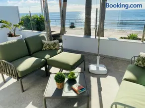 Villa Lucia with private heated pool, first beachline - Image 2