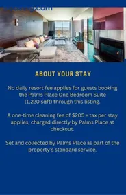 Palms Place One Bedroom Suite 1220 sqft - Image 1