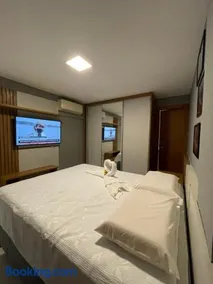 GUARAJUBA PARAÍSO DAS ÁGUAS - O ORIGINAL - são 12 APTS com 1, 2, e 3 quartos - PIONEIROS nesta plataforma desde 2016, OFERECEMOS CREDIBILIDADE - SE LIGA, temos o perfil com o maior número de avaliações positivas da região, seu PET é bem-vindo - Image 2