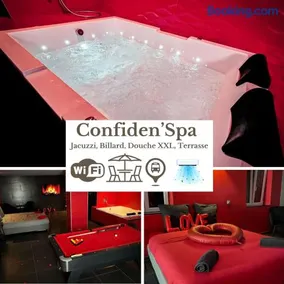 Le Confiden'spa Loft 55m2 Jacuzzi - Billard - Cheminée - Terrasse - Image 1