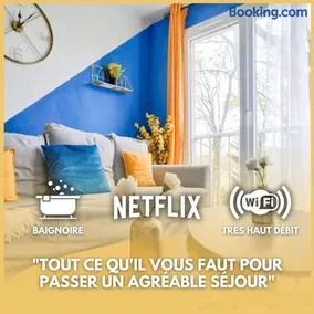 Le Cosy Yellow Appartement lumineux à 5 min de la Gare d'Evry avec parking gratuit - Image 1