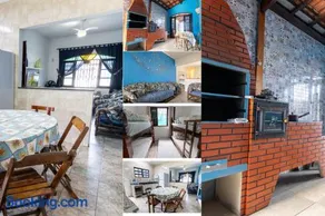 Casa azul, 2 quadras praia-wifi-garagem -churrasqueira e fogão a lenha - Aceita Caes -Caiçara-Praia Grande - Image 1