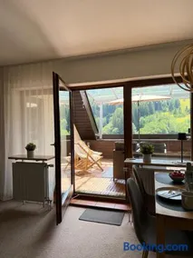 Ferienwohnung mit Ausblick Dachterrasse ideal für Paare und Hund direkt am Wanderweg 15 min zum Wasserfall und Hängebrücke - Image 2
