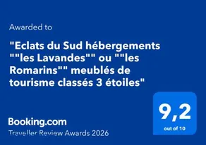Eclats du Sud hébergements "les Lavandes" ou "les Romarins" meublés de tourisme classés 3 étoiles - Image 2