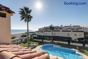 Luxury modern beachfront 3 bed gated community townhouse with pool, sun terrace, sea views close to all amenities - Image 1