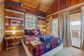 Cozy Log Cabin Sleeps 4 Hot Tub Deck Fireplace - Image 4
