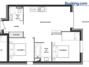 Appartement 3 pièces, 2 salles de bain, près des pistes, animaux acceptés - FR-1-293-281 - Image 1