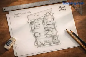 PENTHOUSE N'3 - Balcony, Sauna & Whirlpool Access - Image 4