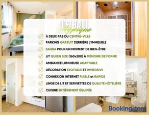Le Bali - Queen-Size, Parking Gratuit & Sauna - Image 2