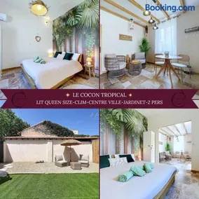 Le Cocon Tropical - Cosy, Clim, Centre-ville, Jardinet, 2 personnes - Image 1