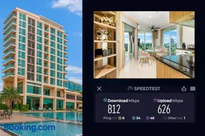 Rare Panoramic Sea, City & Mountain Views - XXL Balcony - 1Gbps Blazing Fast Free WIFI - Pool - Gym - Pool Table - Steam - Sauna - Bar - Image 3