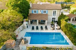 Romantic villa with a large pool surrounded by greenery - by TRAVELER tourist agency Krk ID 2150 - Image 1